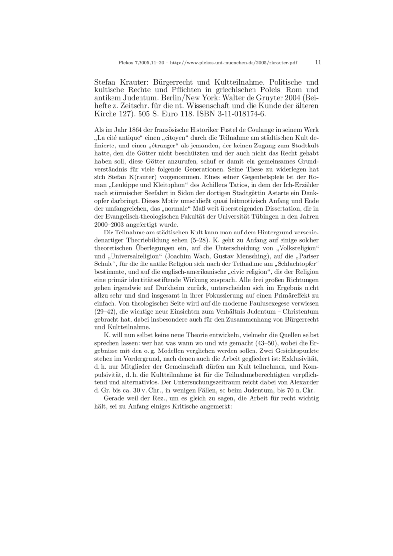 Open gallery for Bürgerrecht und Kultteilnahme