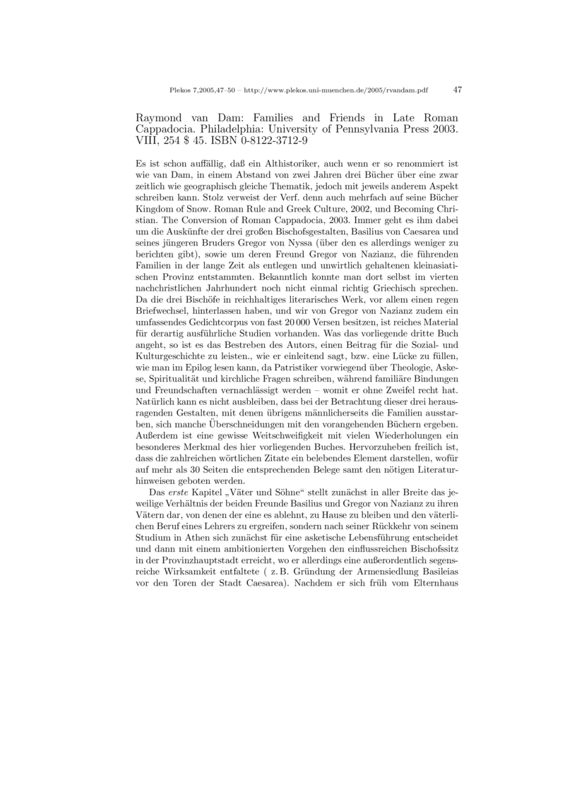 Open gallery for Families and Friends in Late Roman Cappadocia