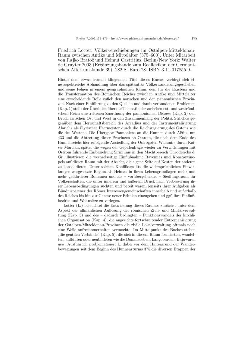 Open gallery for Völkerverschiebungen im Ostalpen-Mitteldonau-Raum zwischen Antike und Mittelalter (375–600)