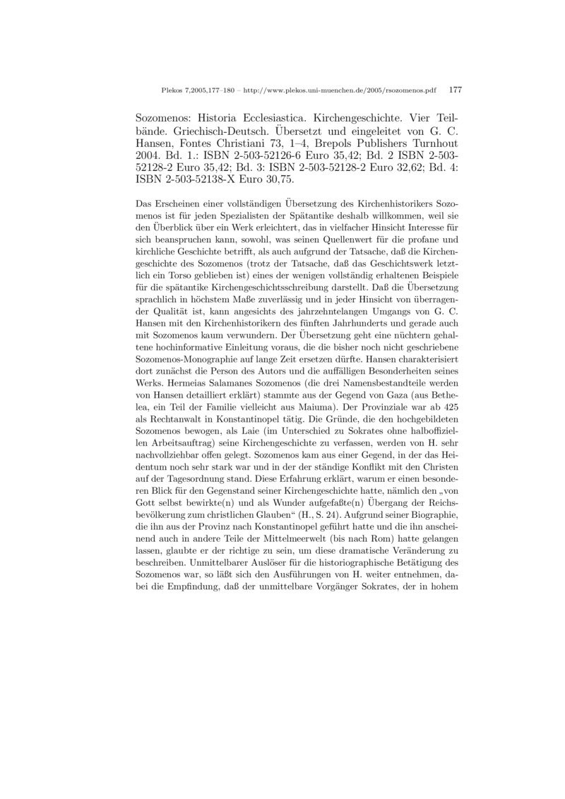 Open gallery for Sozomenos, Historia Ecclesiastica