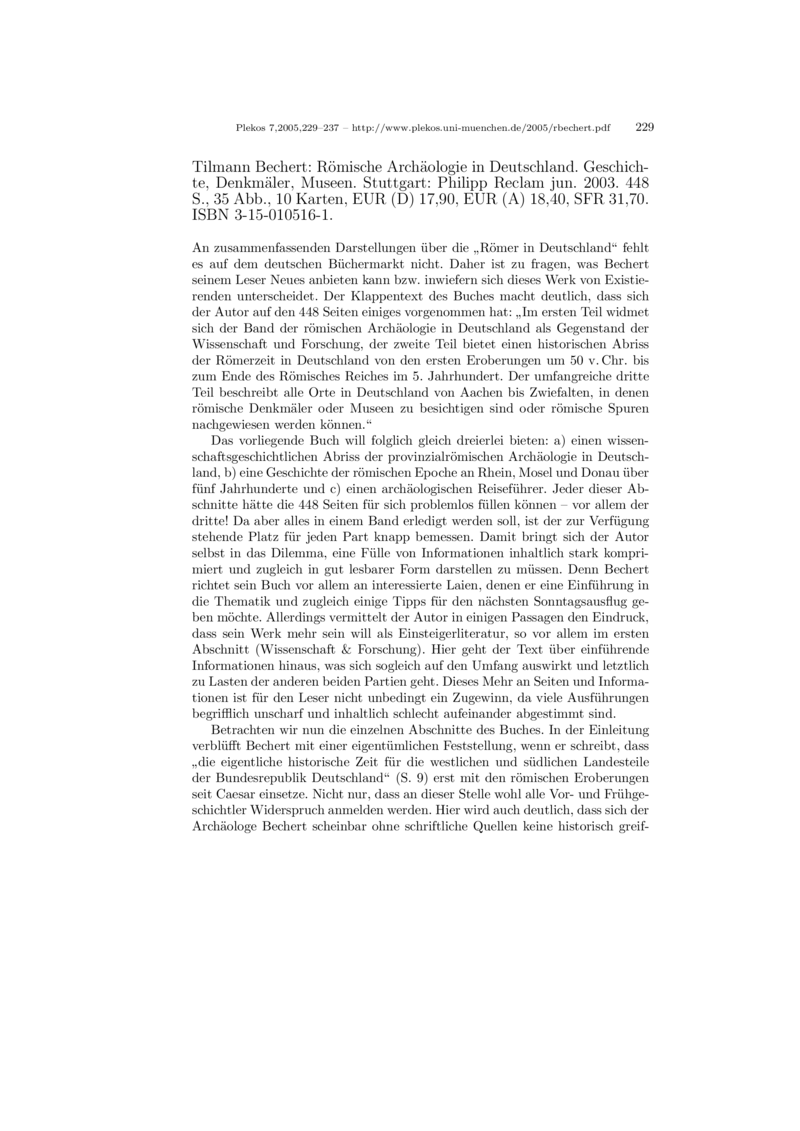 Open gallery for Römische Archäologie in Deutschland