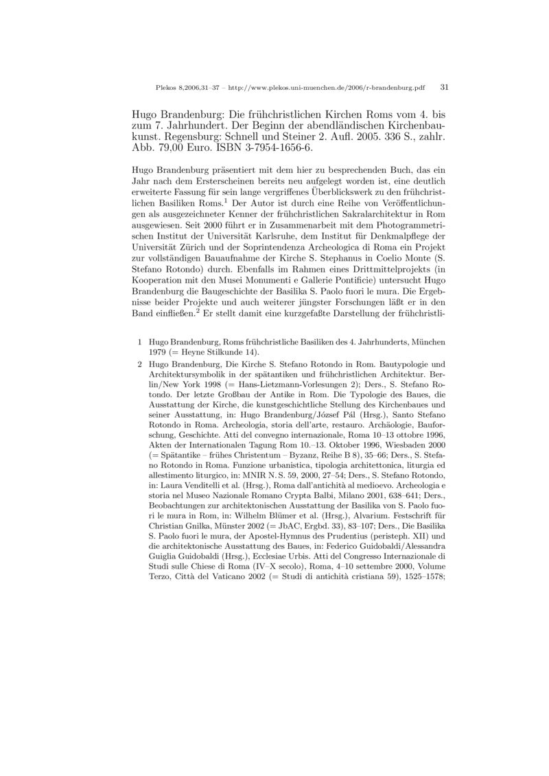 Open gallery for Die frühchristlichen Kirchen Roms vom 4. bis zum 7. Jahrhundert