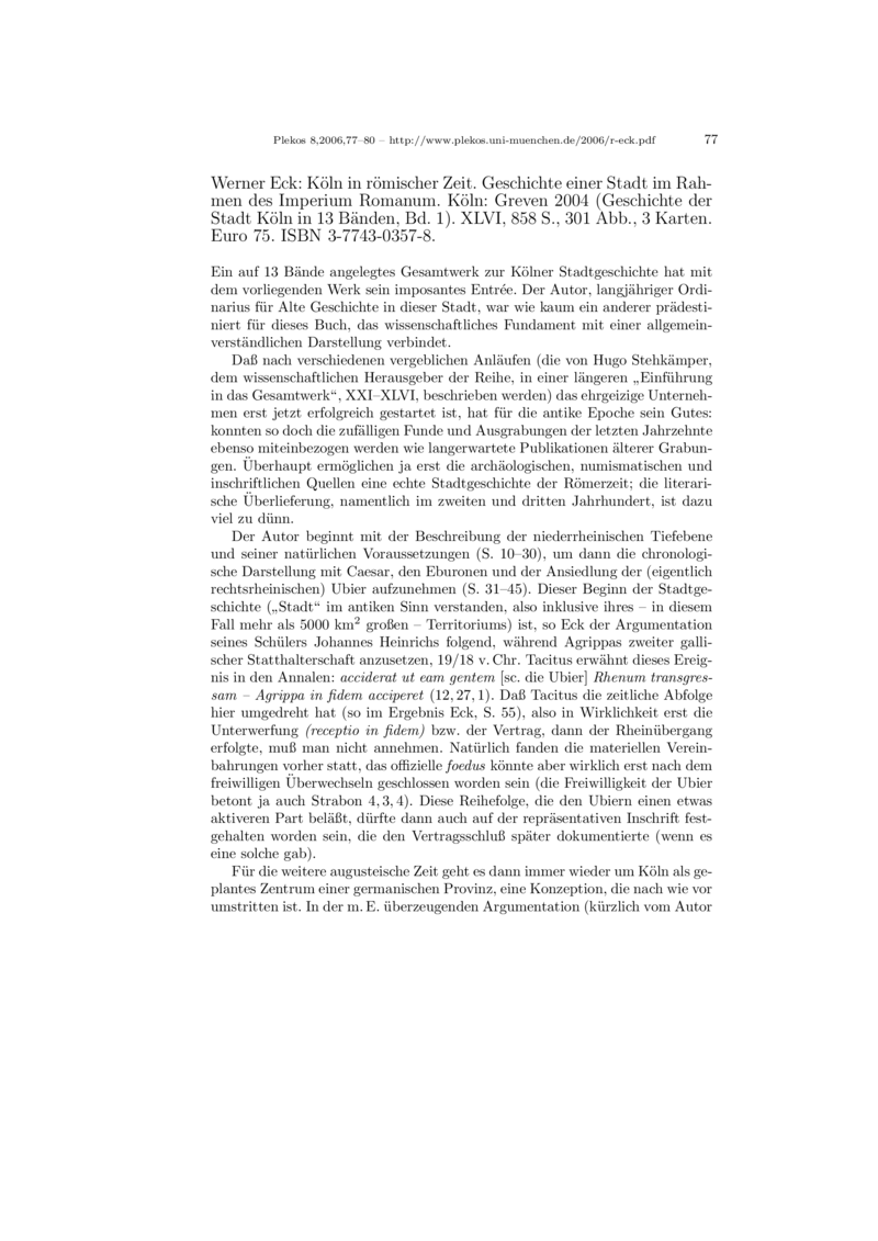 Open gallery for Köln in römischer Zeit