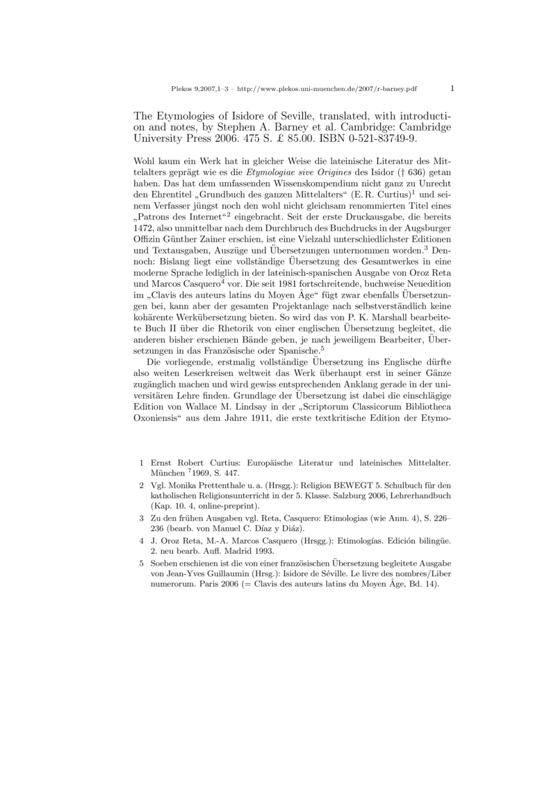 Open gallery for The Etymologies of Isidore of Seville